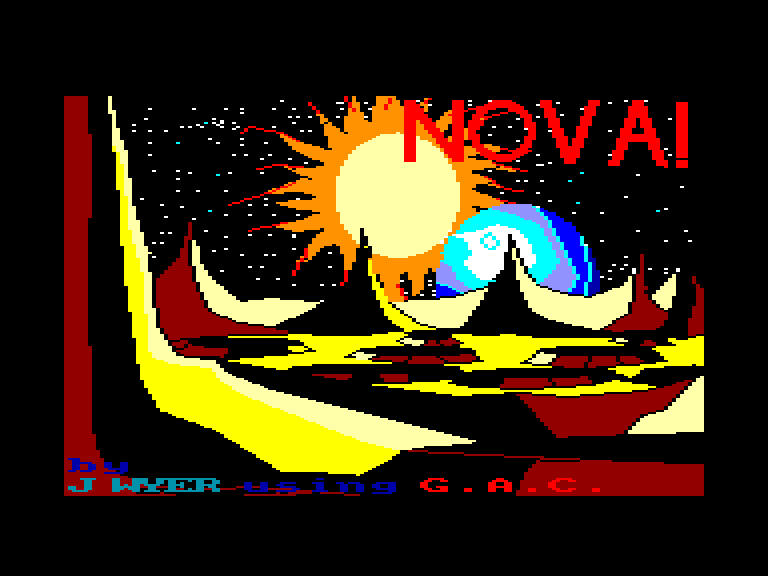 screenshot of the Amstrad CPC game Double Gold - Nova & Haunted House by GameBase CPC