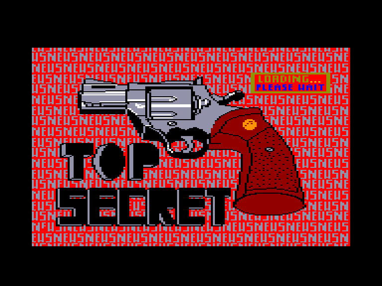 screenshot of the Amstrad CPC game Double Gold - Top Secret & Mountains of Ket by GameBase CPC