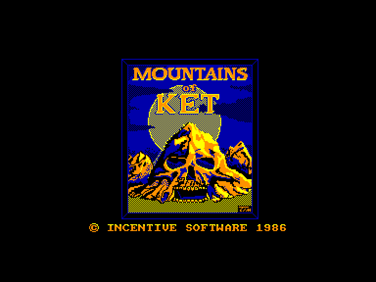 screenshot of the Amstrad CPC game Double Gold - Top Secret & Mountains of Ket by GameBase CPC