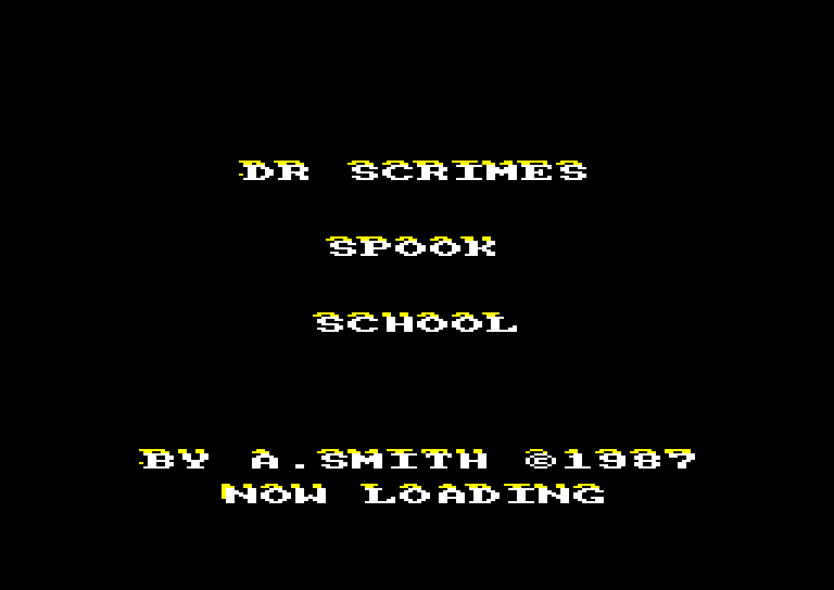 screenshot of the Amstrad CPC game Dr Scrime's Spook School by GameBase CPC