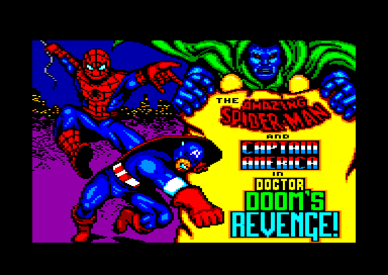 screenshot of the Amstrad CPC game Dr. Doom's Revenge by GameBase CPC