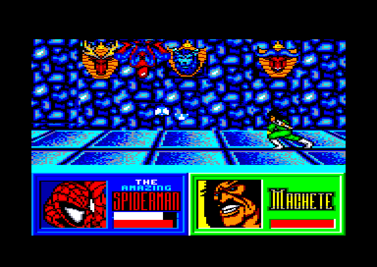 screenshot of the Amstrad CPC game Dr. Doom's Revenge by GameBase CPC