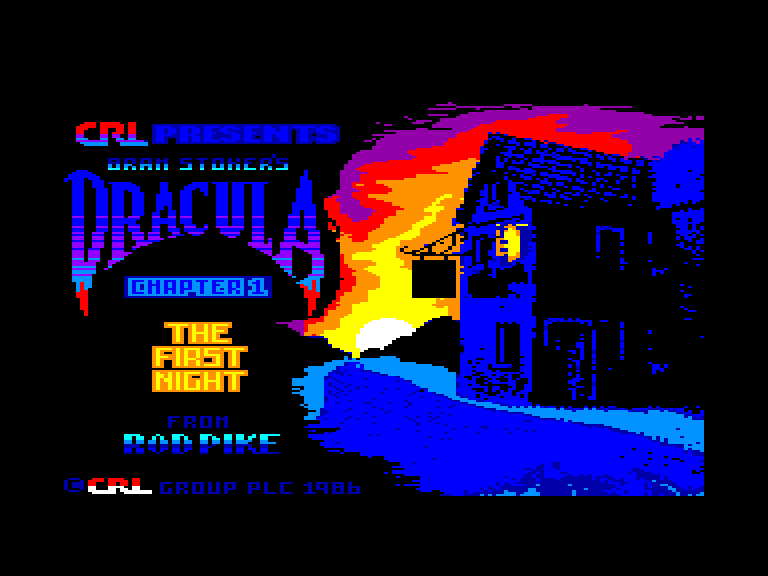 screenshot of the Amstrad CPC game Dracula by GameBase CPC