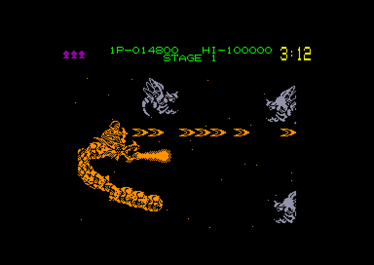 screenshot of the Amstrad CPC game Dragon Breed by GameBase CPC