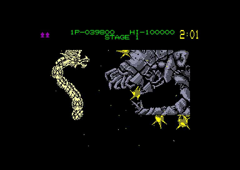 screenshot of the Amstrad CPC game Dragon Breed by GameBase CPC