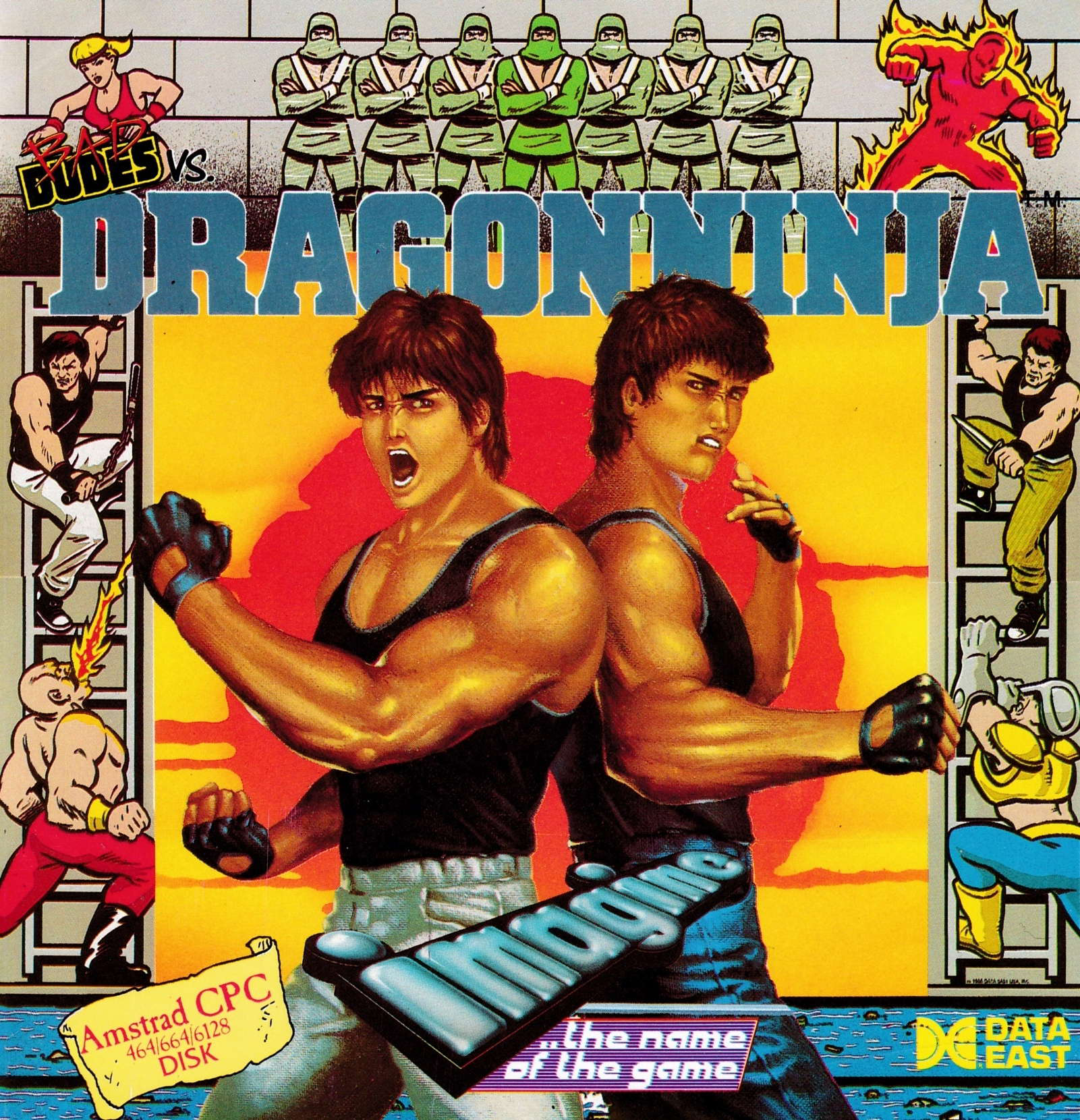 cover of the Amstrad CPC game Dragon Ninja  by GameBase CPC