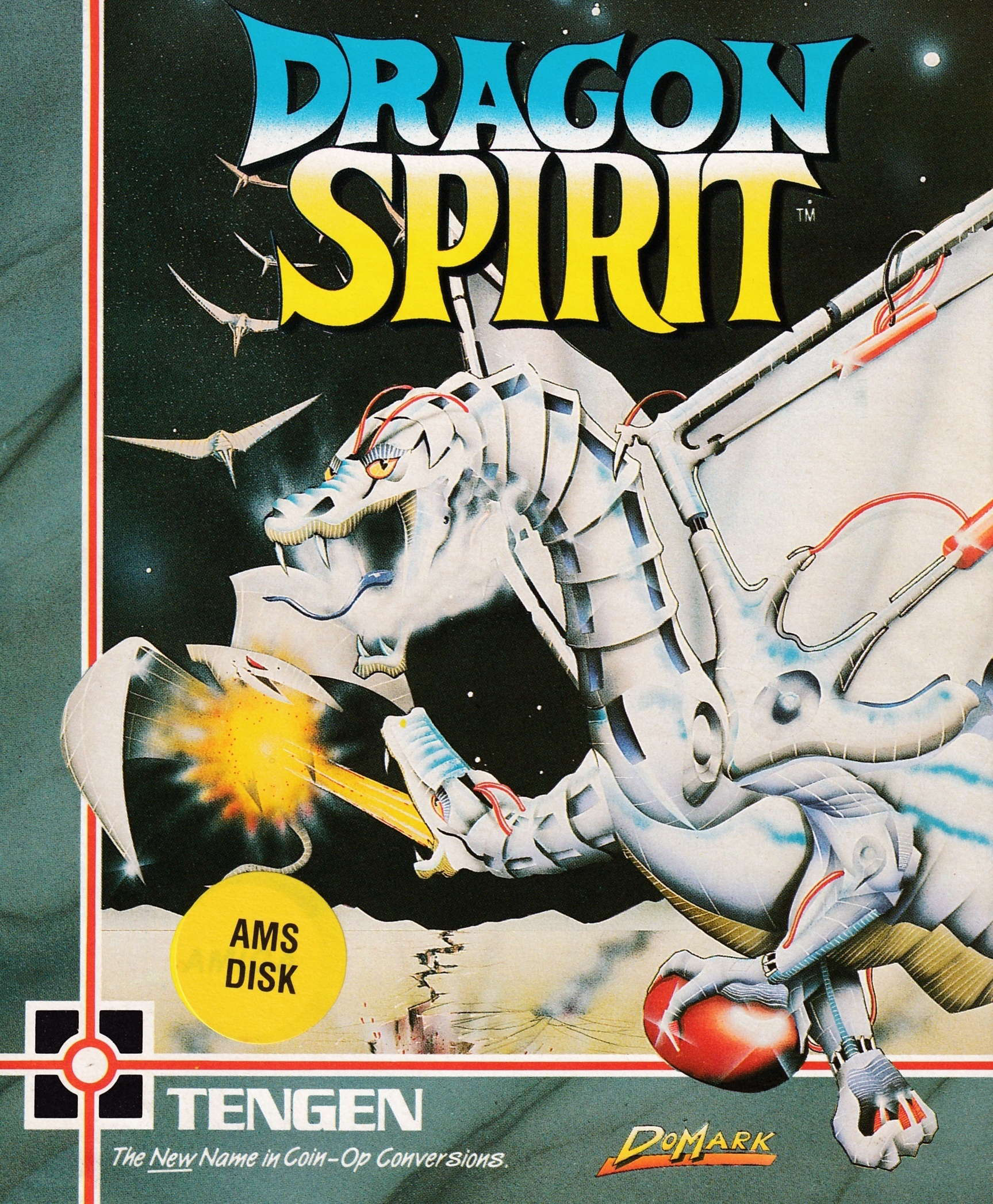 screenshot of the Amstrad CPC game Dragon Spirit by GameBase CPC