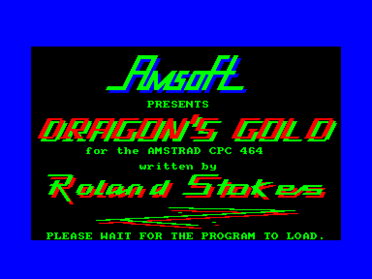 screenshot of the Amstrad CPC game Dragon's gold by GameBase CPC