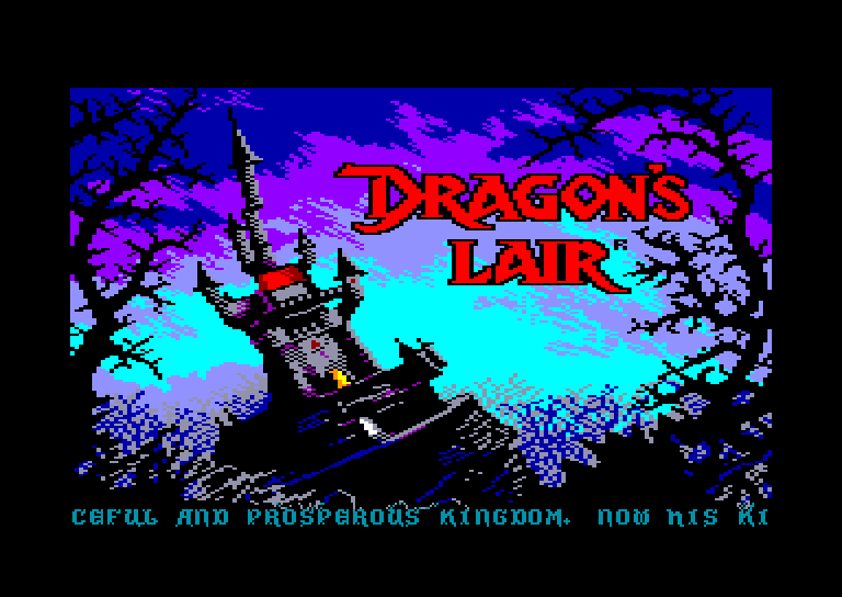 screenshot of the Amstrad CPC game Dragon's Lair by GameBase CPC