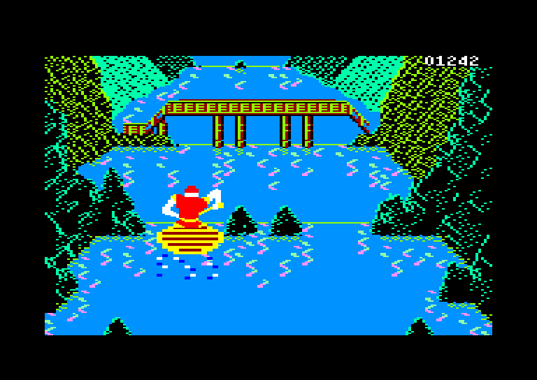 screenshot of the Amstrad CPC game Dragon's Lair II - Escape from Singe's Castle by GameBase CPC