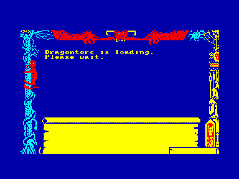 screenshot of the Amstrad CPC game Dragontorc of Avalon by GameBase CPC