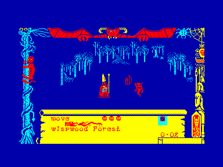 screenshot of the Amstrad CPC game Dragontorc of Avalon by GameBase CPC