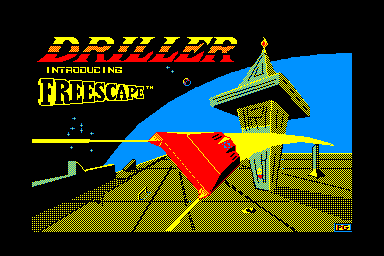screenshot of the Amstrad CPC game Driller by GameBase CPC