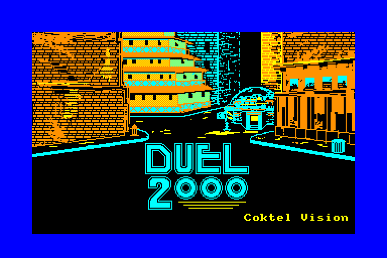 screenshot of the Amstrad CPC game Duel 2000 by GameBase CPC