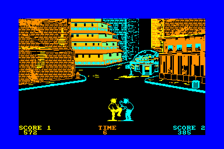 screenshot of the Amstrad CPC game Duel 2000 by GameBase CPC