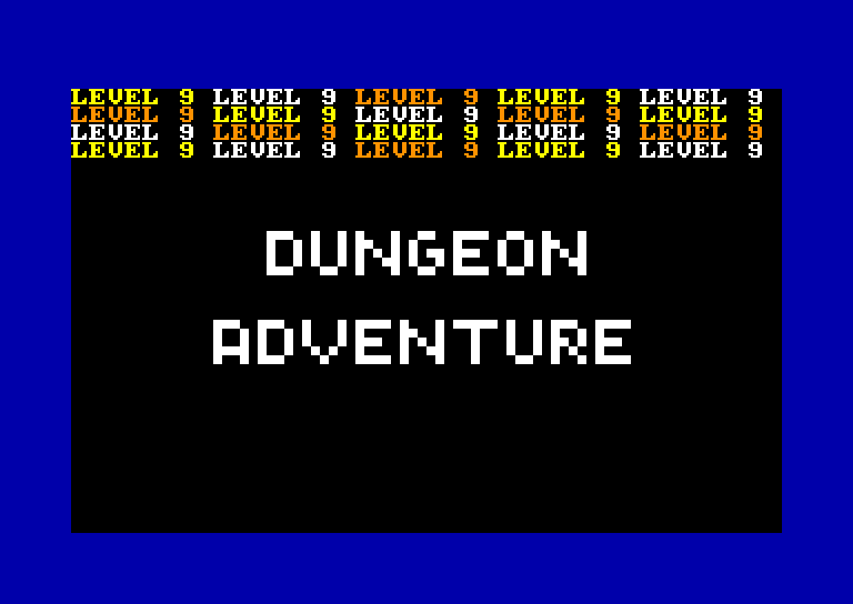 screenshot of the Amstrad CPC game Dungeon adventure by GameBase CPC
