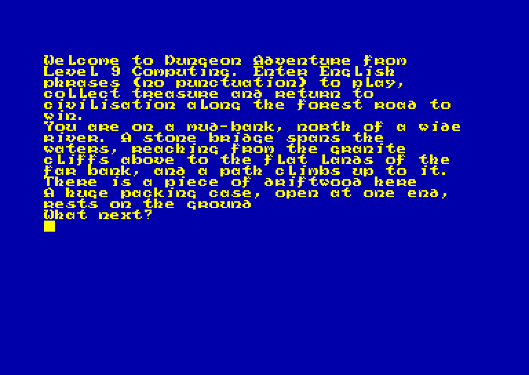 screenshot of the Amstrad CPC game Dungeon adventure by GameBase CPC