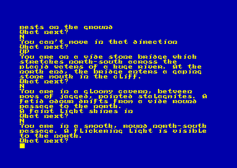 screenshot of the Amstrad CPC game Dungeon adventure by GameBase CPC