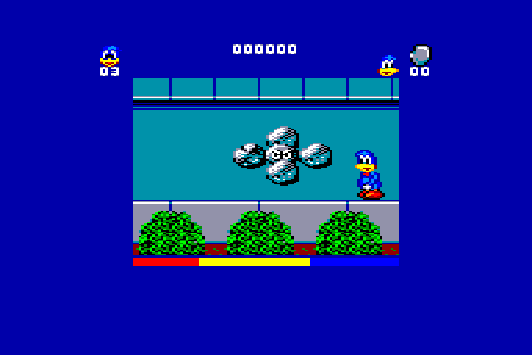 screenshot of the Amstrad CPC game Dynamite Dux by GameBase CPC