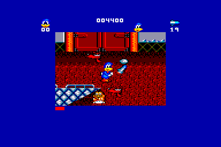 screenshot of the Amstrad CPC game Dynamite Dux by GameBase CPC