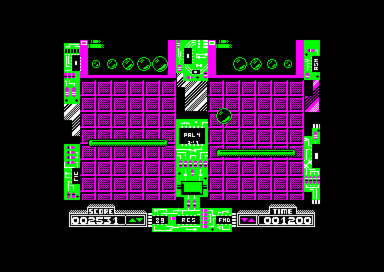 screenshot of the Amstrad CPC game Dynamix by GameBase CPC