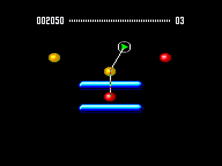 screenshot of the Amstrad CPC game E-Motion by GameBase CPC