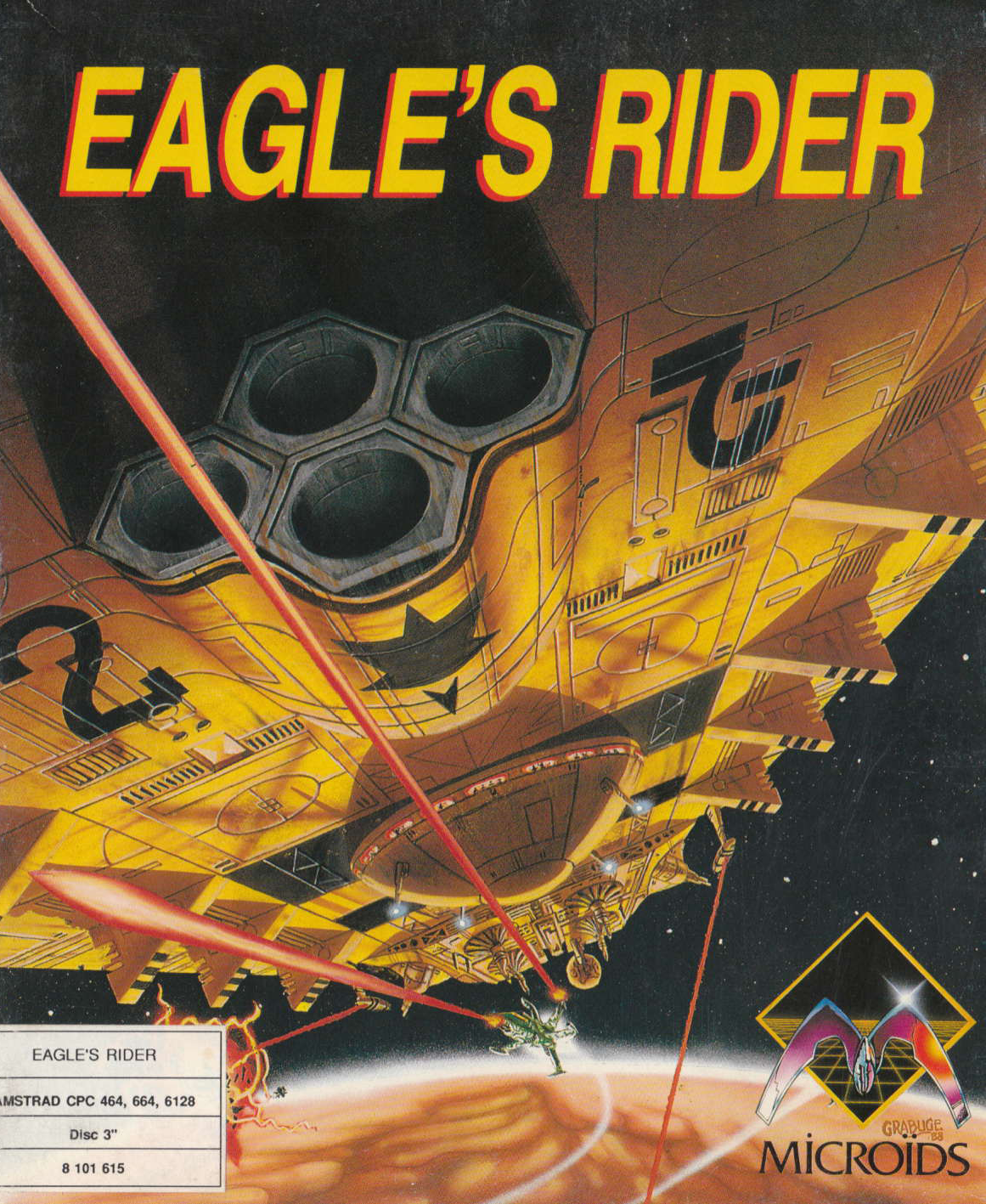 screenshot of the Amstrad CPC game Eagle's rider by GameBase CPC