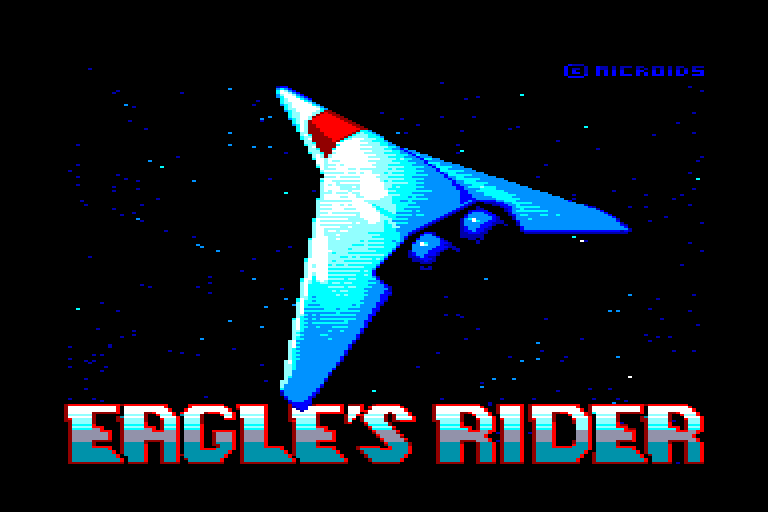 screenshot of the Amstrad CPC game Eagle's Rider by GameBase CPC
