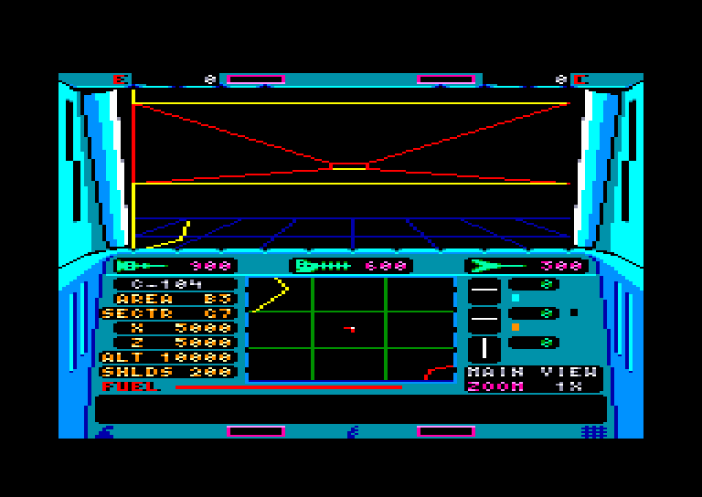 screenshot of the Amstrad CPC game Echelon by GameBase CPC