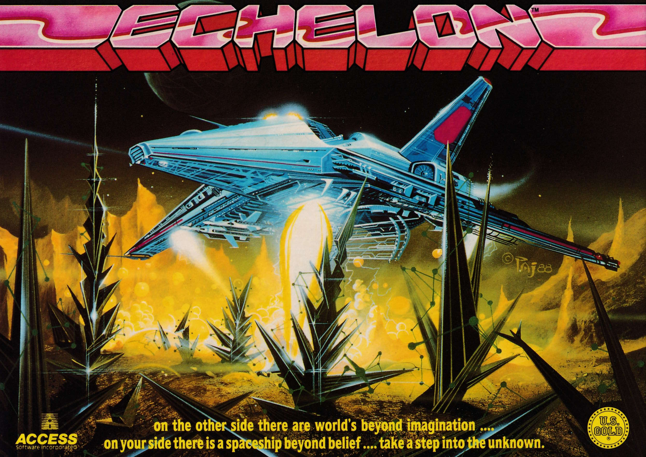 cover of the Amstrad CPC game Echelon  by GameBase CPC