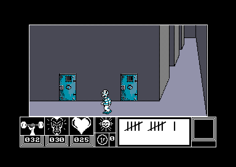 screenshot of the Amstrad CPC game Doomsday Blues by GameBase CPC