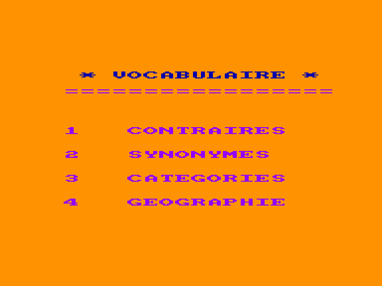 screenshot of the Amstrad CPC game Educatif 6 by GameBase CPC