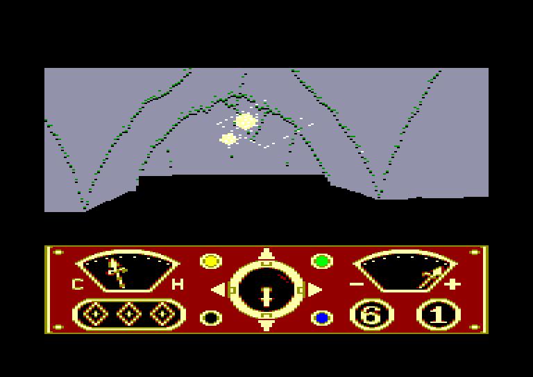 screenshot of the Amstrad CPC game Eidolon (the) by GameBase CPC