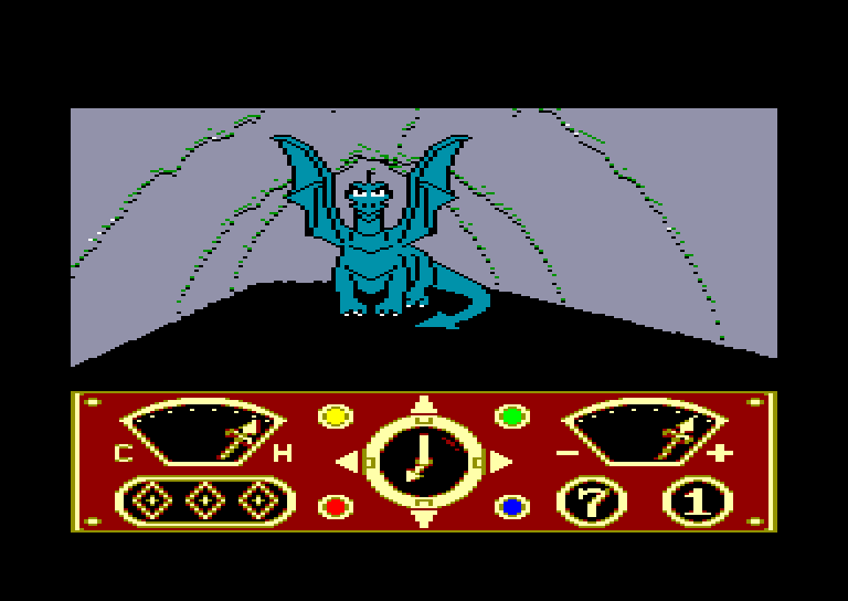 screenshot of the Amstrad CPC game Eidolon (the) by GameBase CPC