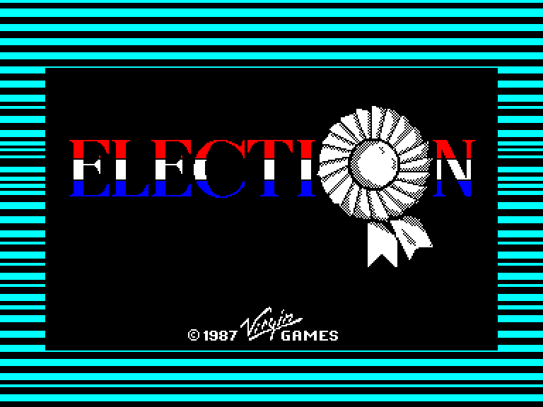 screenshot of the Amstrad CPC game Election by GameBase CPC