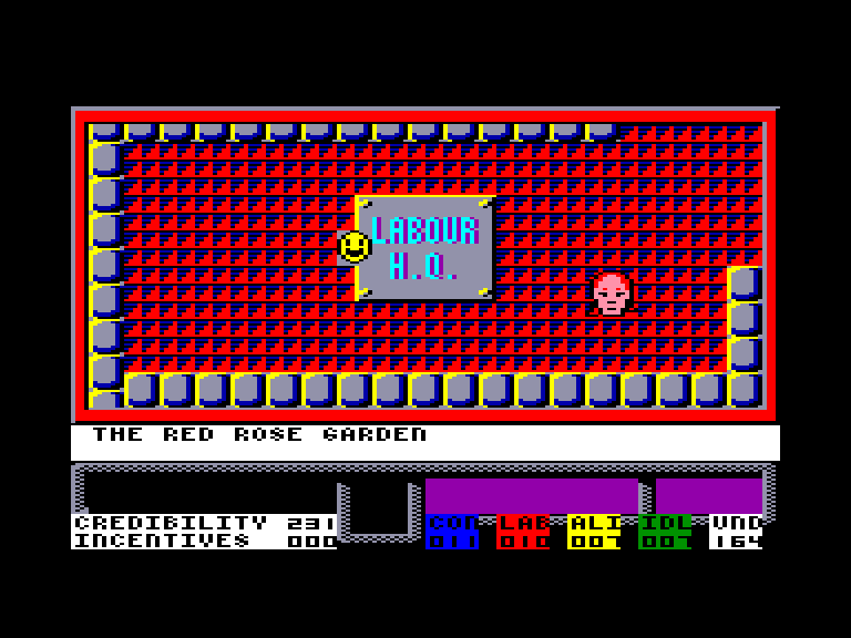 screenshot of the Amstrad CPC game Election by GameBase CPC