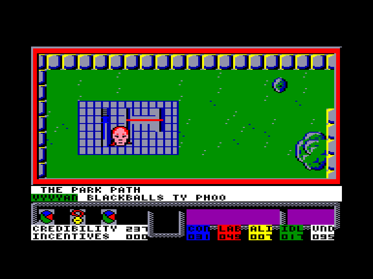 screenshot of the Amstrad CPC game Election by GameBase CPC