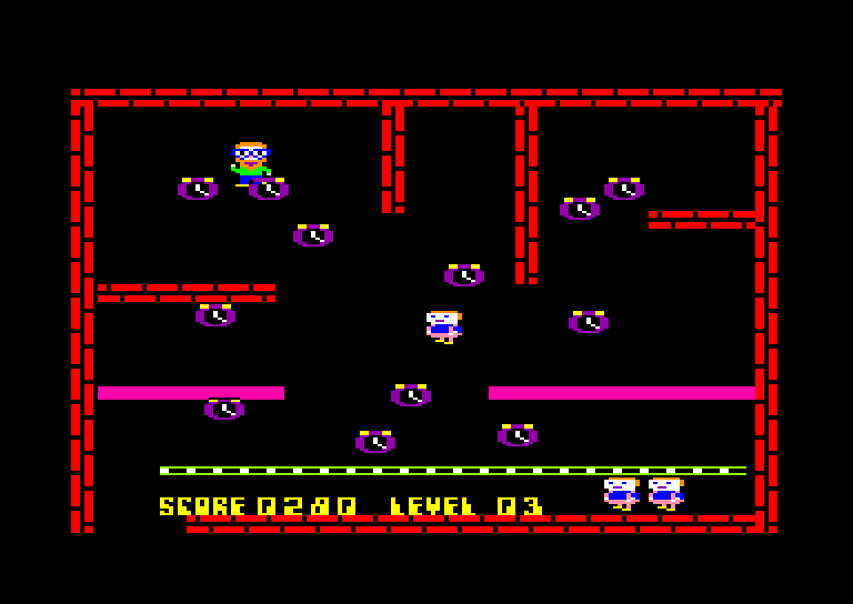 screenshot of the Amstrad CPC game Electro freddy by GameBase CPC