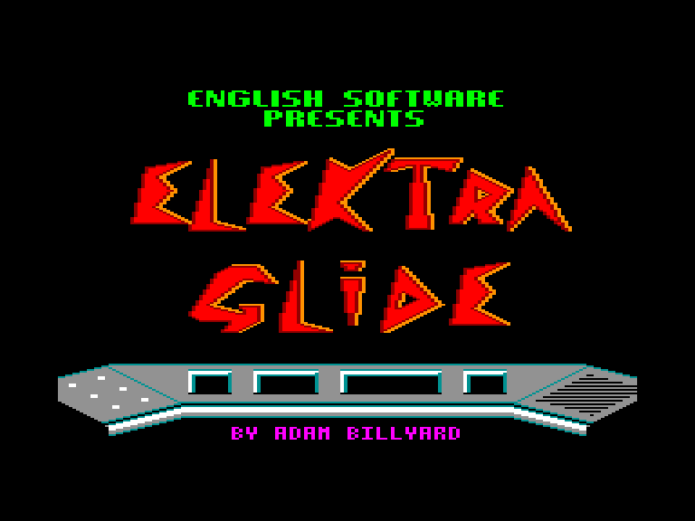 screenshot of the Amstrad CPC game Elektra Glide by GameBase CPC