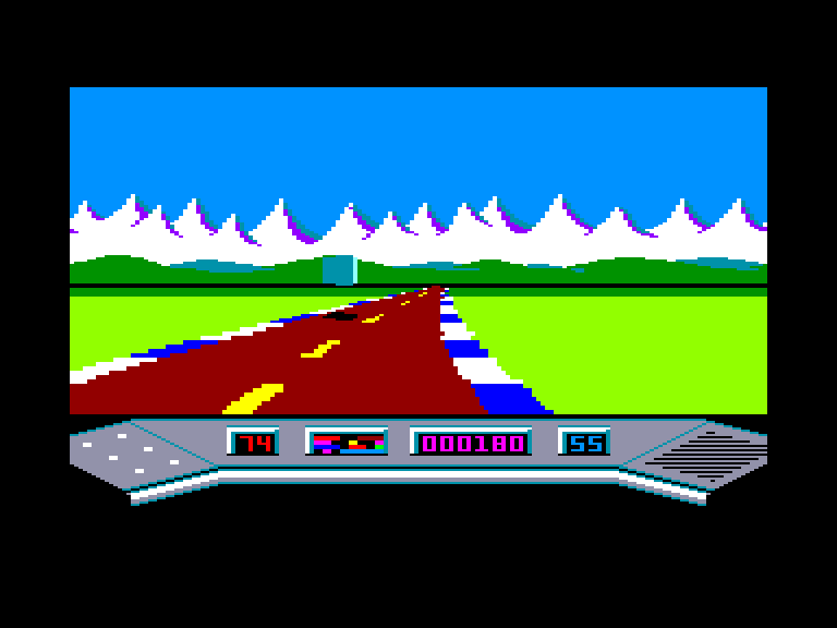 screenshot of the Amstrad CPC game Elektra Glide by GameBase CPC