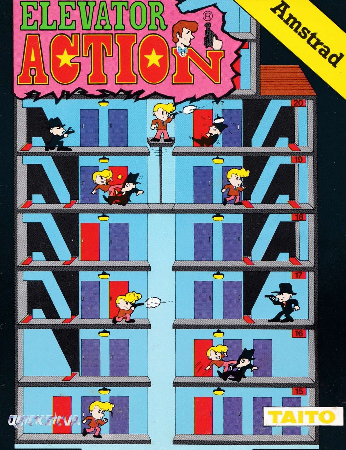 cover of the Amstrad CPC game Elevator Action  by GameBase CPC