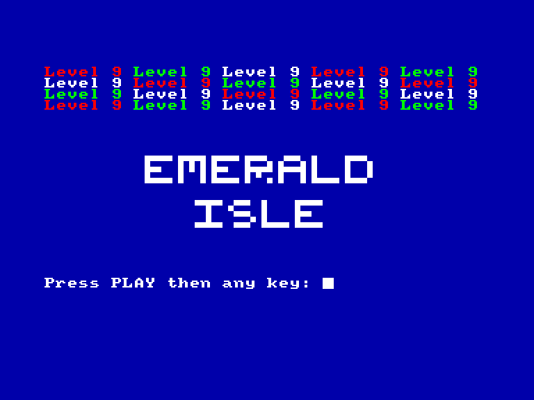 screenshot of the Amstrad CPC game Emerald isle by GameBase CPC