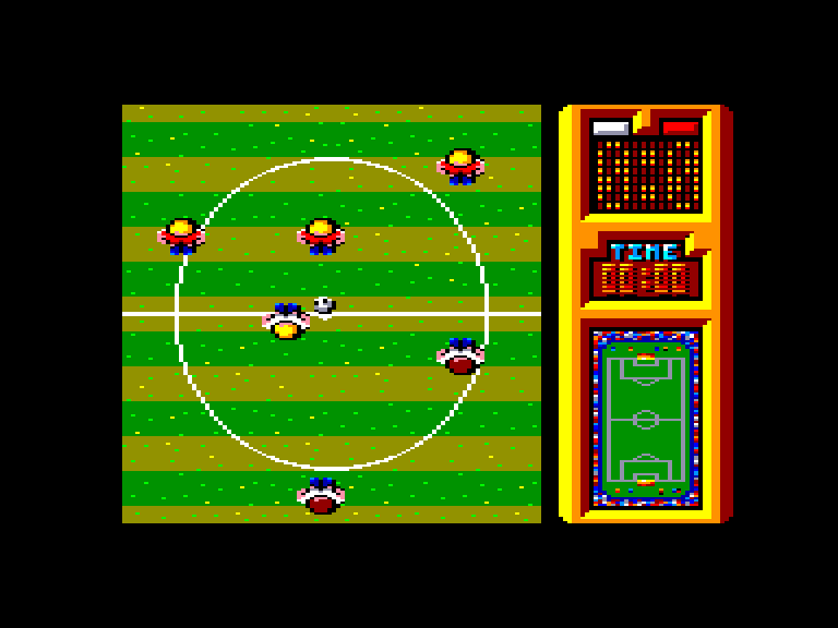 screenshot of the Amstrad CPC game Emilio Butragueno Futbol by GameBase CPC