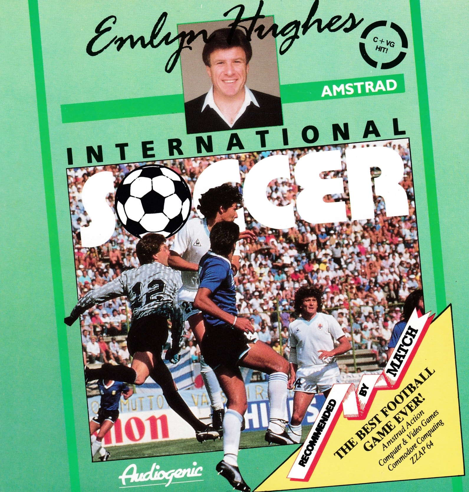 cover of the Amstrad CPC game Emlyn Hughes International Soccer  by GameBase CPC