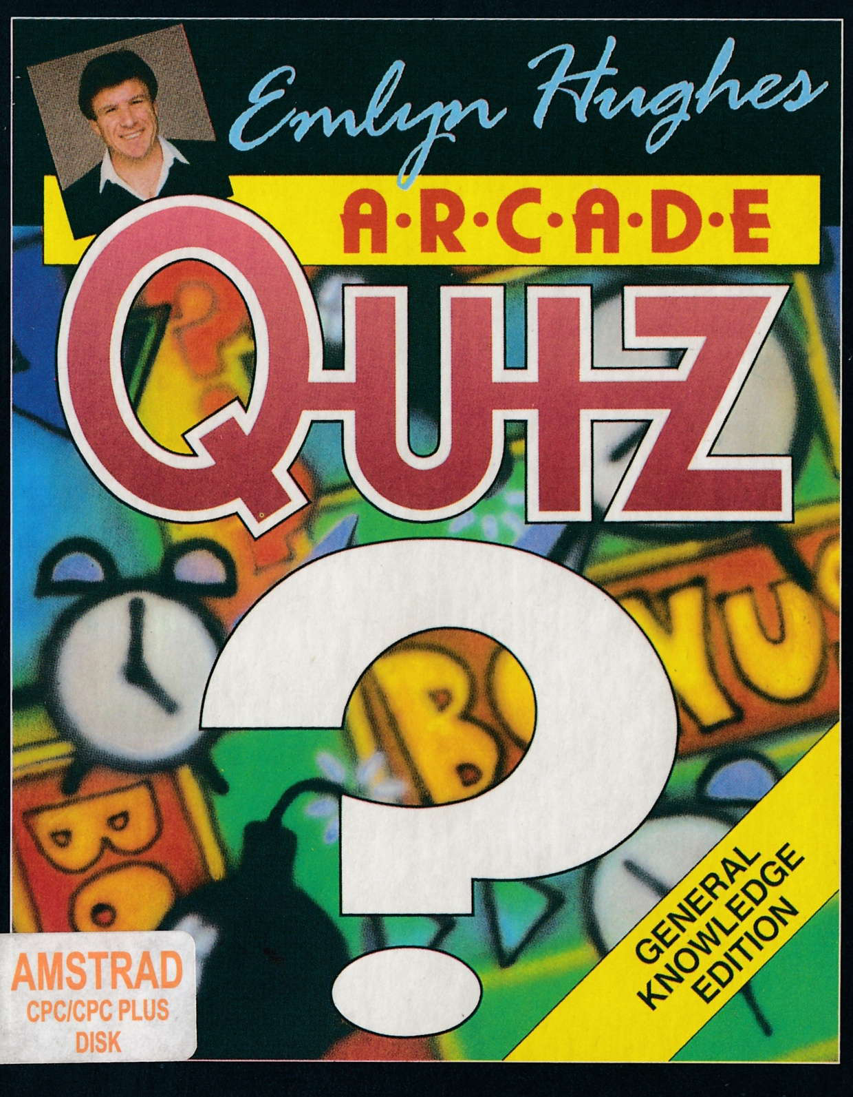 screenshot of the Amstrad CPC game Emlyn hughes arcade quiz by GameBase CPC