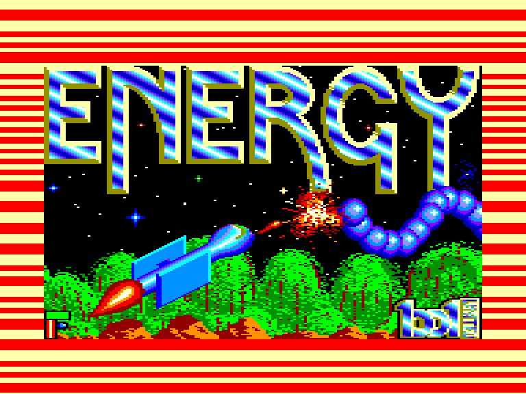 screenshot of the Amstrad CPC game Energy warrior by GameBase CPC