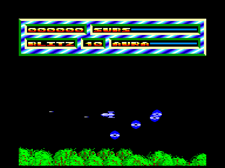 screenshot of the Amstrad CPC game Energy Warrior by GameBase CPC