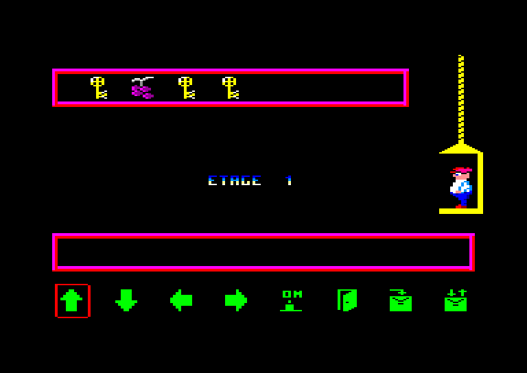 screenshot of the Amstrad CPC game Enigma by GameBase CPC