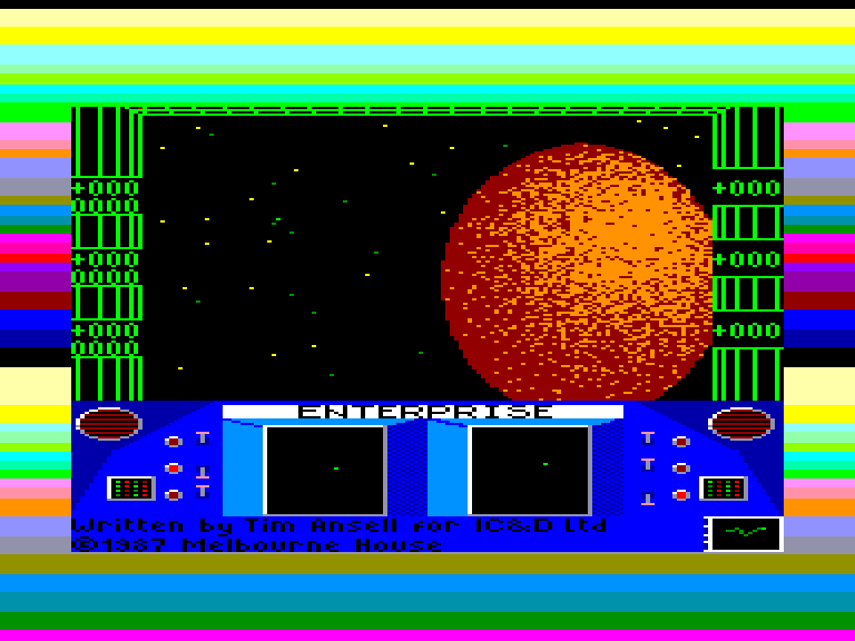 screenshot of the Amstrad CPC game Enterprise by GameBase CPC