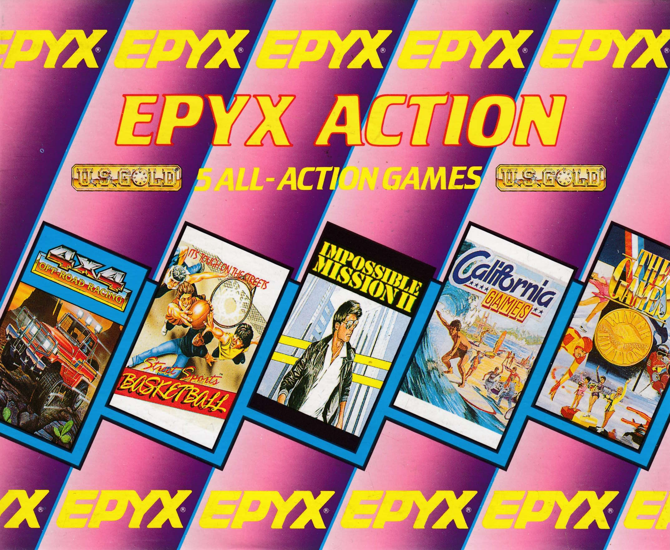 cover of the Amstrad CPC game Epyx Action  by GameBase CPC